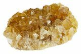 Lustrous Yellow Calcite Crystal Cluster - Fluorescent! #163178-1